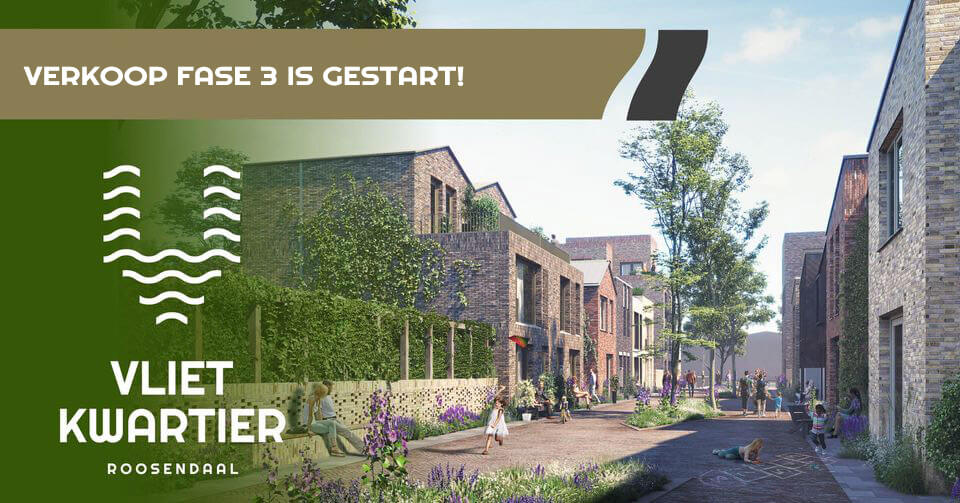 Nieuwbouw Roosendaal - Vlietkwartier fase 3